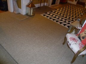 Entrance Hall with representative carpet floor Crucial Trading Sisal